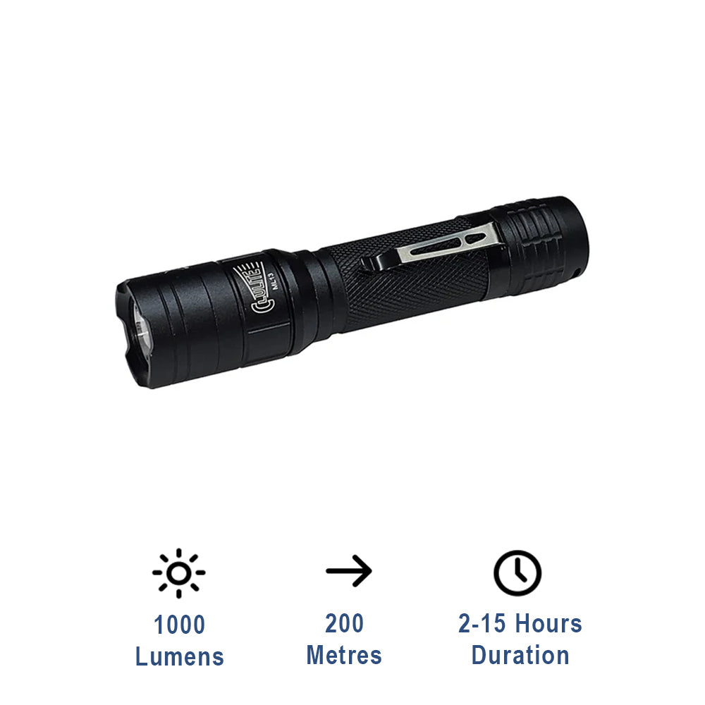 Mini Pro 1000 Rechargeable LED Torch