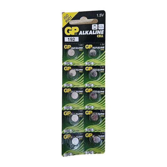 GP Batteries 192 1.5V Pack of 10 Alkaline Cell Battery